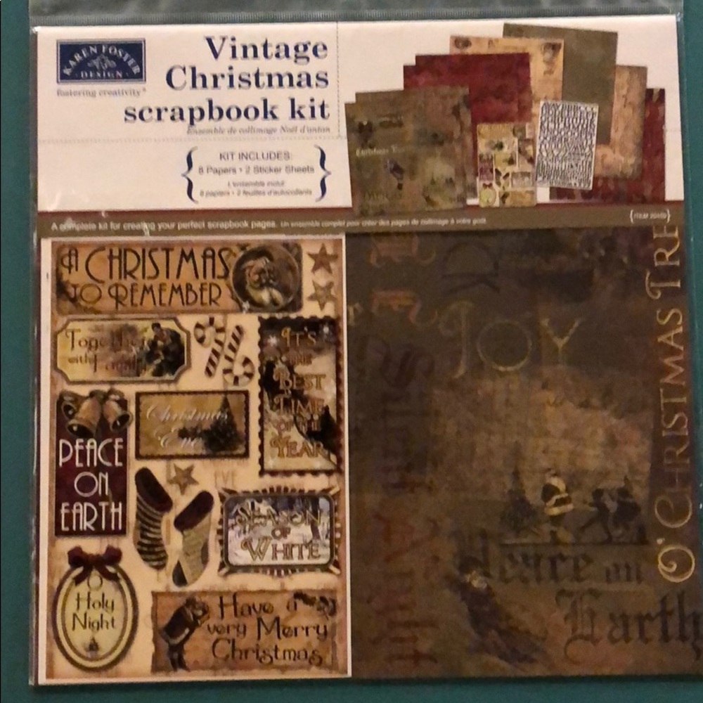 Vintage Christmas Scrapbook Kit